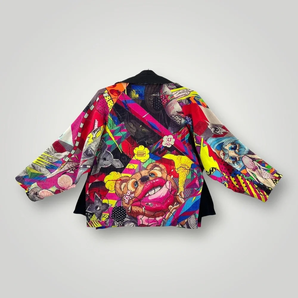 Yohji Yamamoto x Yasuto Sasada Artist Jacket Womens 2 Ikram Japan Authenticated - Picture 2 of 16